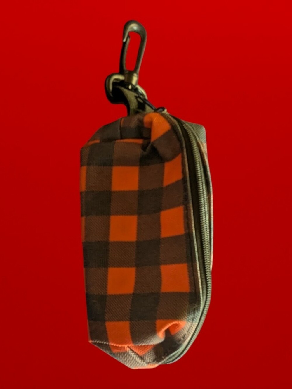 Plaid Mini Pouch Keychain